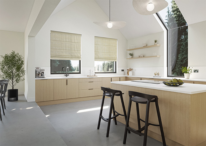 Nazca, Alabaster - Twist&Fit Roman Blind - Image 6